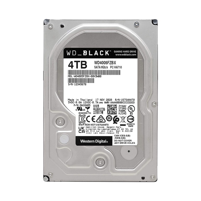 Ổ Cứng HDD WD 4TB Black 3.5 inch, 7200RPM, SATA III, 256MB Cache (WD4005FZBX)