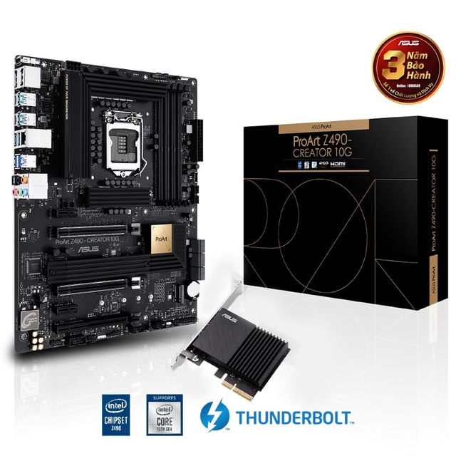 Mainboard ASUS ProArt Z490-CREATOR 10G (Intel Z490, Socket 1200, ATX, 4 khe RAM DDR4)