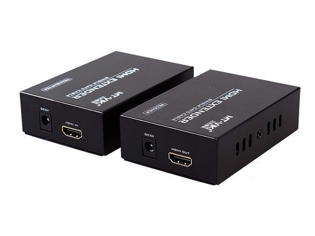 Bộ Kéo Dài HDMI MT-ED06 Bằng 1 Sợi Cáp LAN Cat5, Cat6 chính hãng (01 chiếc nhận)