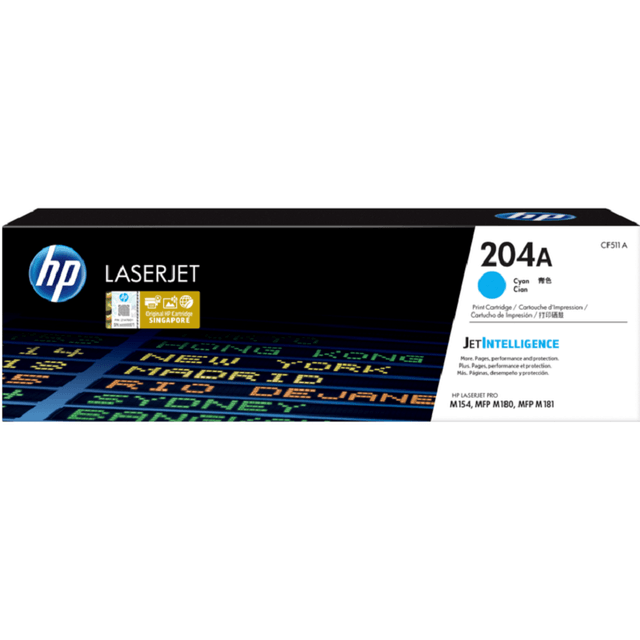 Hộp mực in HP 204A (CF511A) - Màu lục lam - Dùng cho máy in HP M154a - M154nw - M180n - M181fw - M180nw