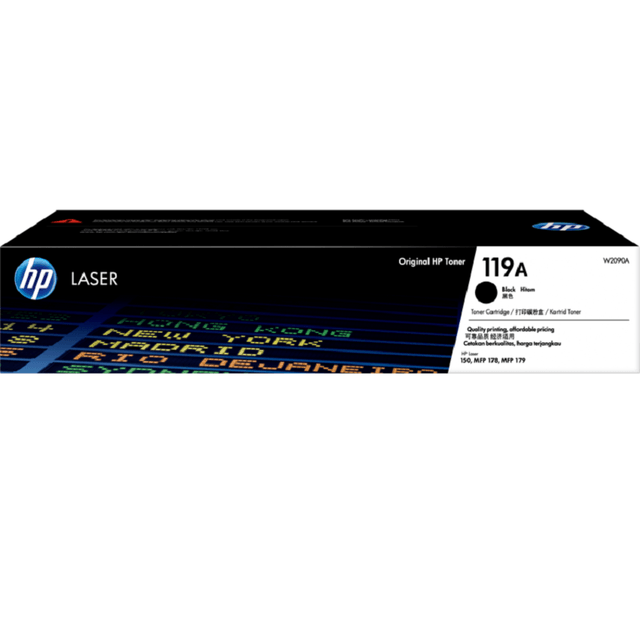 Hộp mực in HP 119A Blk Original Laser - Màu đen - Dùng cho máy in HP M155, MFP M182, MFP M183/ M255nw/ M255dw.