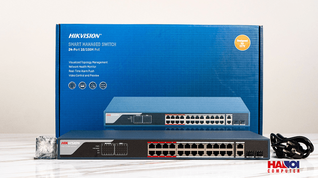 Switch Smart 24 cổng HIKVISION DS-3E1326P-EI