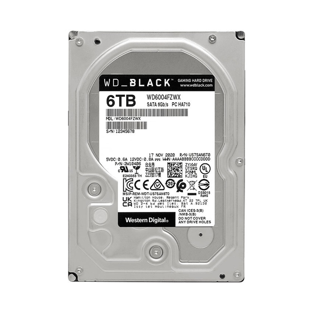Ổ Cứng HDD WD 6TB Black 3.5 inch, 7200RPM, SATA III, 128MB Cache (WD6004FZBX)