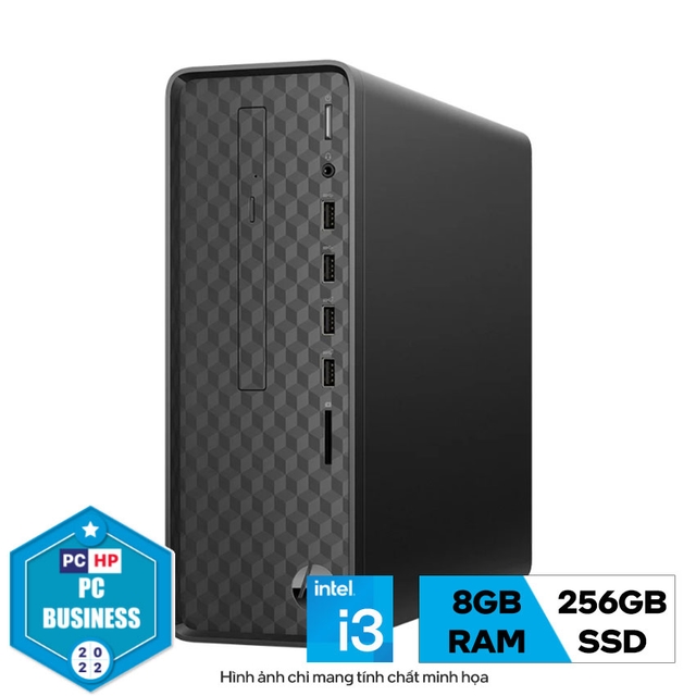 PC HP S01-pF2034d (i3-12100/8GB RAM/256GB SSD/WL+BT/K+M/Win 11) (6L605PA)