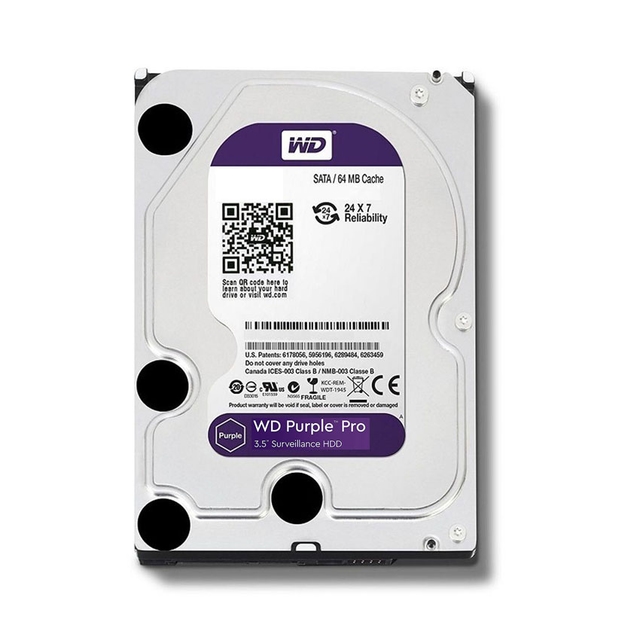 Ổ Cứng HDD WD Purple Pro 22TB 3.5 inch, 7200RPM, SATA III, 512MB Cache (WD221PURP)