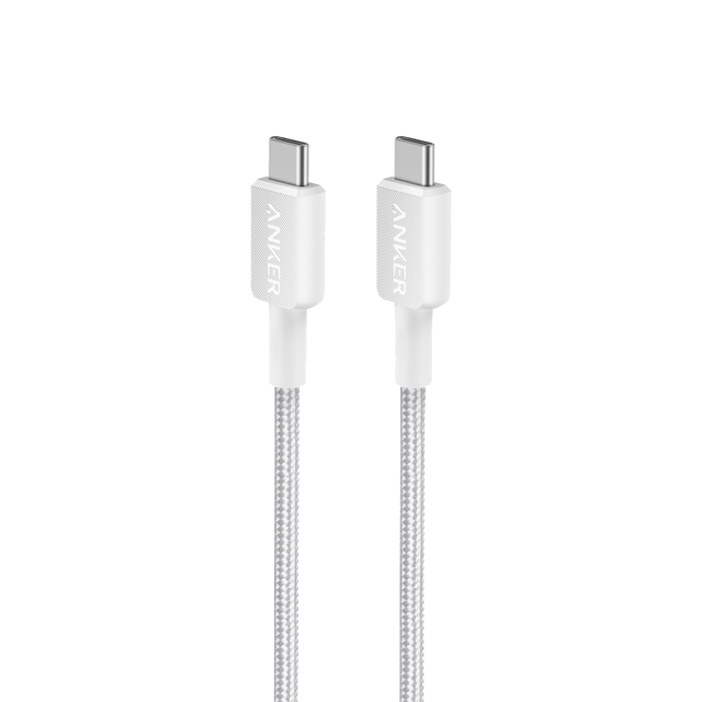 Cáp sạc đa năng Anker 322 A81F5 (0.9m) - Màu trắng - Type C to Type C