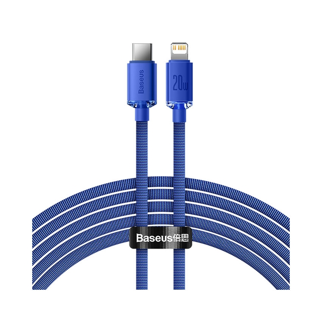 Cáp Baseus Crystal Shine Type-C to Lightning 2M Blue