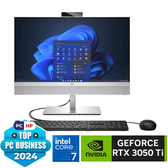 PC HP EliteOne 840 G9 AIO (8W8J6PA) ( i7-13700/16G/512GSSD/23.8FHD/FP/WLax/BT/WL_KB &amp;M/W11H/4G_RTX3050Ti/3Yonsite/BẠC)