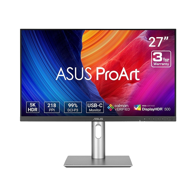 Màn hình ASUS Pro Art PA27JCV (27 inch/5K/IPS/60Hz/5ms/USB-C 96W/loa)