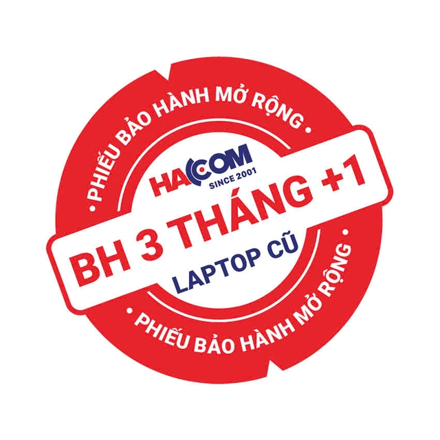 Gói Bảo Hành 3 tháng Hacom + 1 năm BHMR của Laptop cũ có mức giá bán &gt;5 triệu đến &lt;=10 triệu