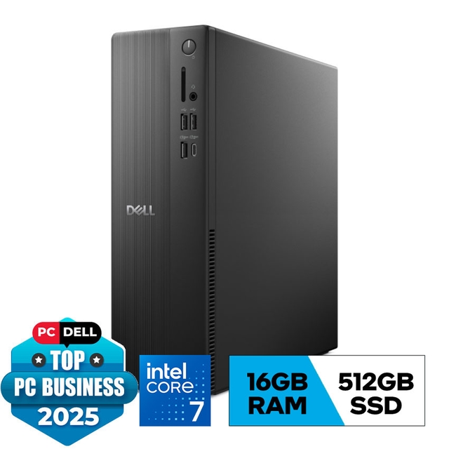 PC Dell Slim ECS1250 (i7 14700 /1*16GB RAM DDR5/512GB SSD/WL+BT/Keyboard Copilot AI+Mouse/180W PSU/Win11) (71066642)