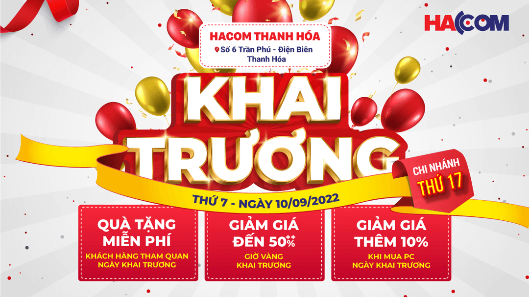 KHAI TRƯƠNG HACOM THANH HÓA, ĐIỂM ĐẾN HẤP DẪN CỦA DÂN CÔNG NGHỆ VÙNG BẮC TRUNG BỘ
