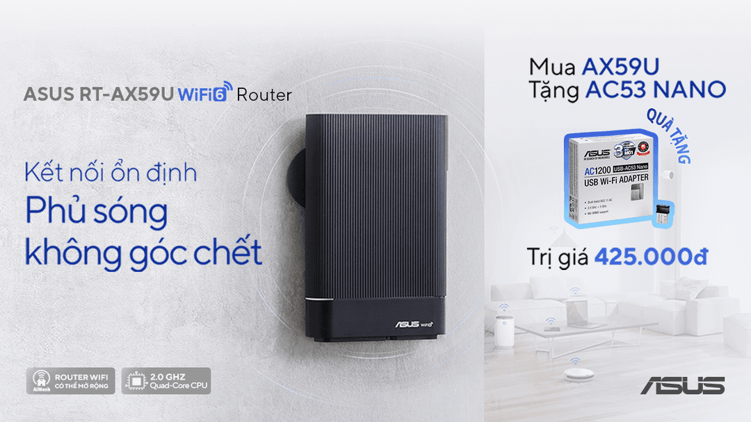 KẾT NỐI ỔN ĐỊNH PHỦ SÓNG KHÔNG GÓC CHẾT