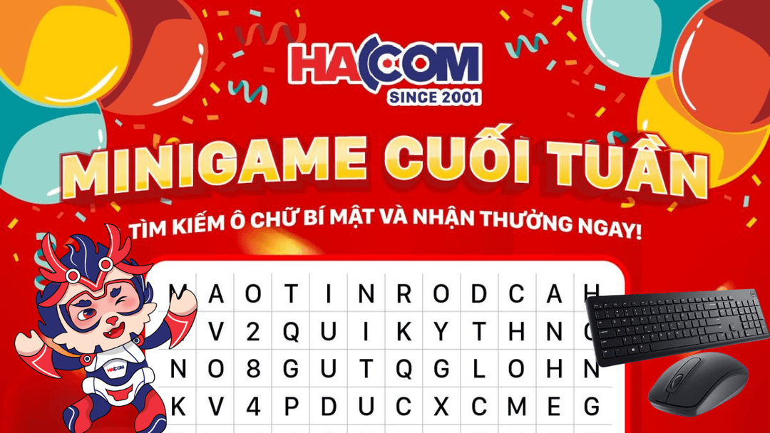 Minigame: Tìm từ bí mật - Nhận quà cực chất từ HACOM