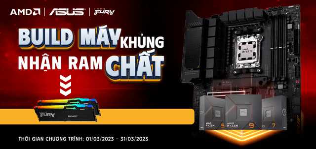 BUILD MÁY KHỦNG, NHẬN RAM CHẤT