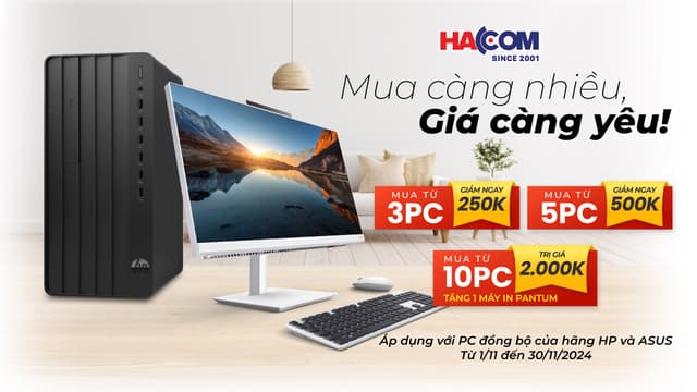 Máy tính HP & ASUS đồng loạt giảm giá: Cơ hội vàng cho doanh nghiệp!
