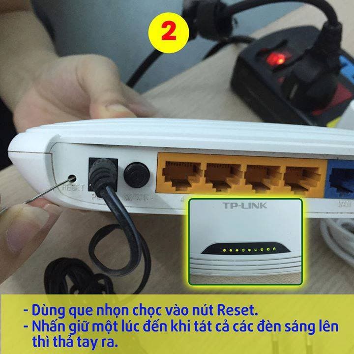 Cách reset modem wifi TP-Link