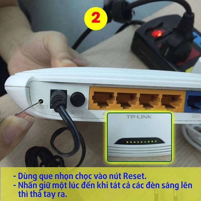 Cách reset modem wifi TP-Link